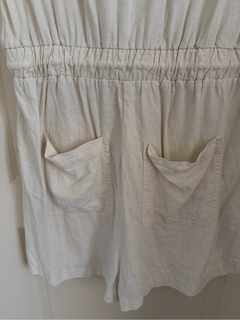 Universal Thread Cream Button-Up Collared Top - Picture 5 of 8